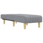 Voir la diapositive 3 : VIDAXL Chaise longue gris clair tissu