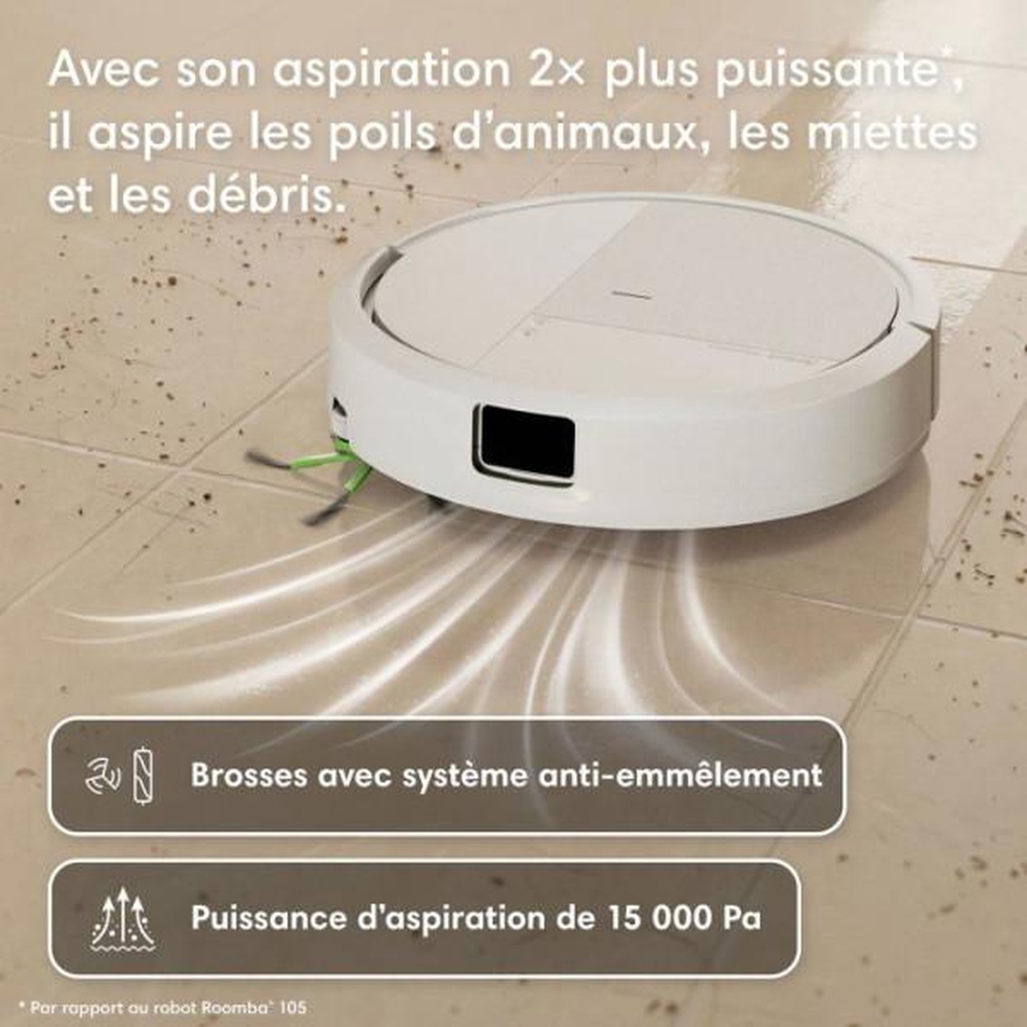 Voir la diapositive 6 : IROBOT Robot aspirateur laveur roomba combo 115 + auto empty