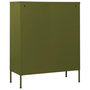 Voir la diapositive 5 : VIDAXL Commode Vert olive 80x35x101,5 cm Acier