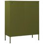 Voir la diapositive 5 : VIDAXL Commode Vert olive 80x35x101,5 cm Acier