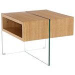 Habitat et Jardin Table basse  Venezia  - 60 x 60 x 50 cm -  Finition chêne