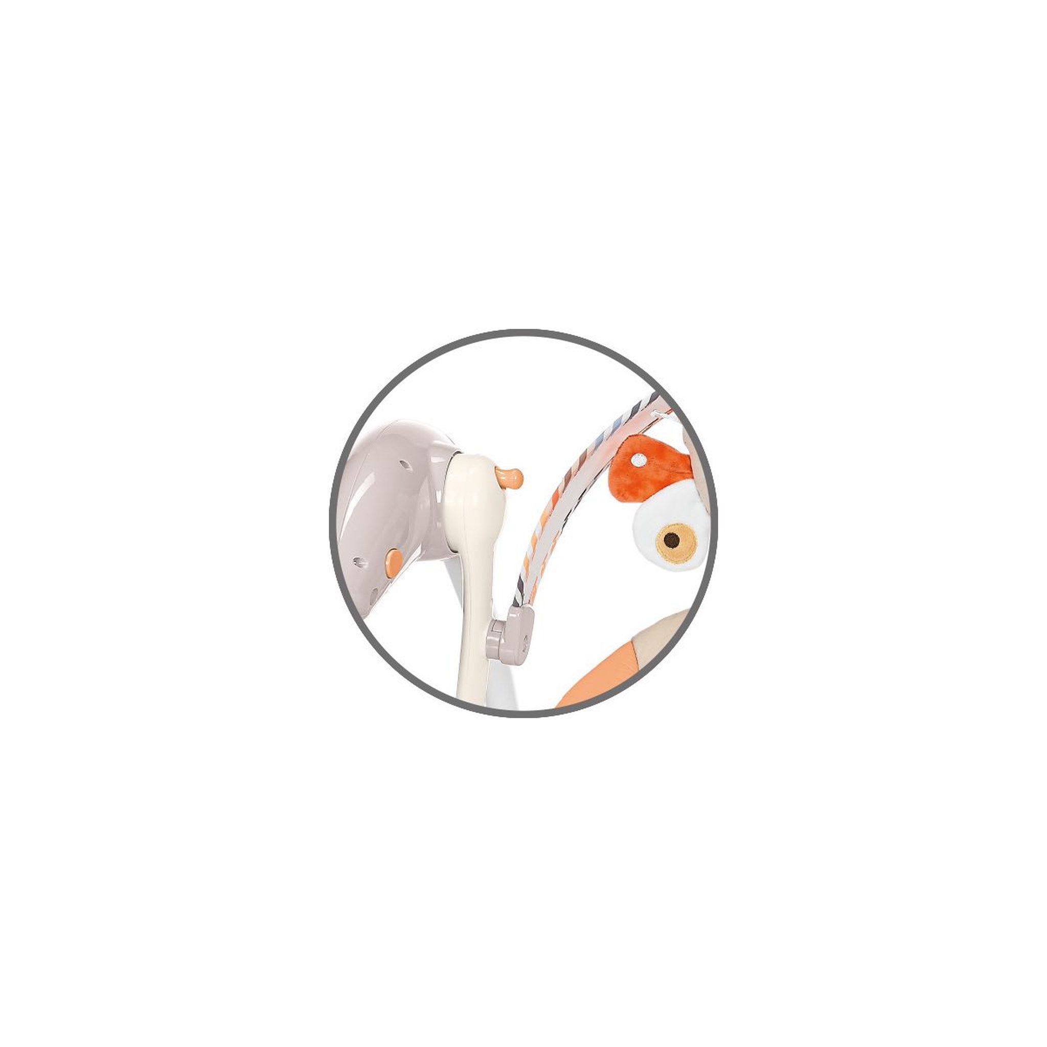 Voir la diapositive 3 : BREVI Transat balancelle musical Brilly Love natural