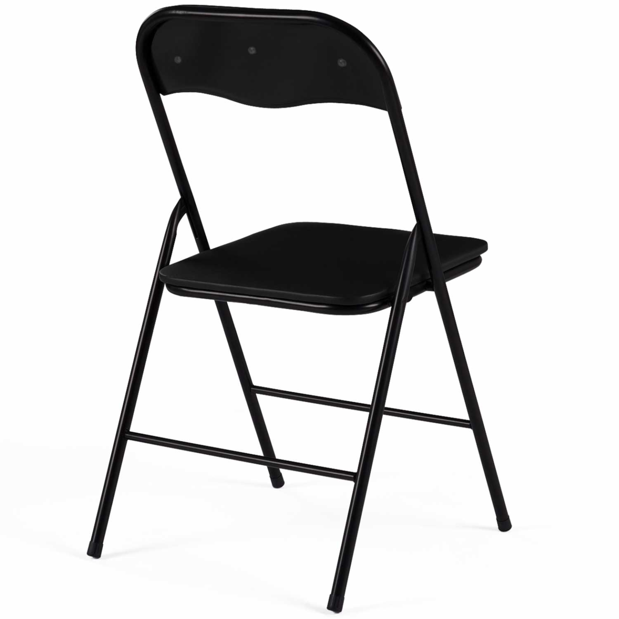Voir la diapositive 4 : ID MARKET Lot de 6 chaises pliantes kity noires en pu