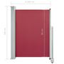 Voir la diapositive 6 : VIDAXL Auvent lateral retractable de patio 100x300 cm Rouge