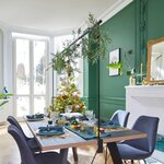 ProGarden ProGarden Tige de table decorative avec pince de table Metal Noir