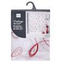 Voir la diapositive 4 : Paris Prix Paire de Voilages  Hoops  60x120cm Rouge