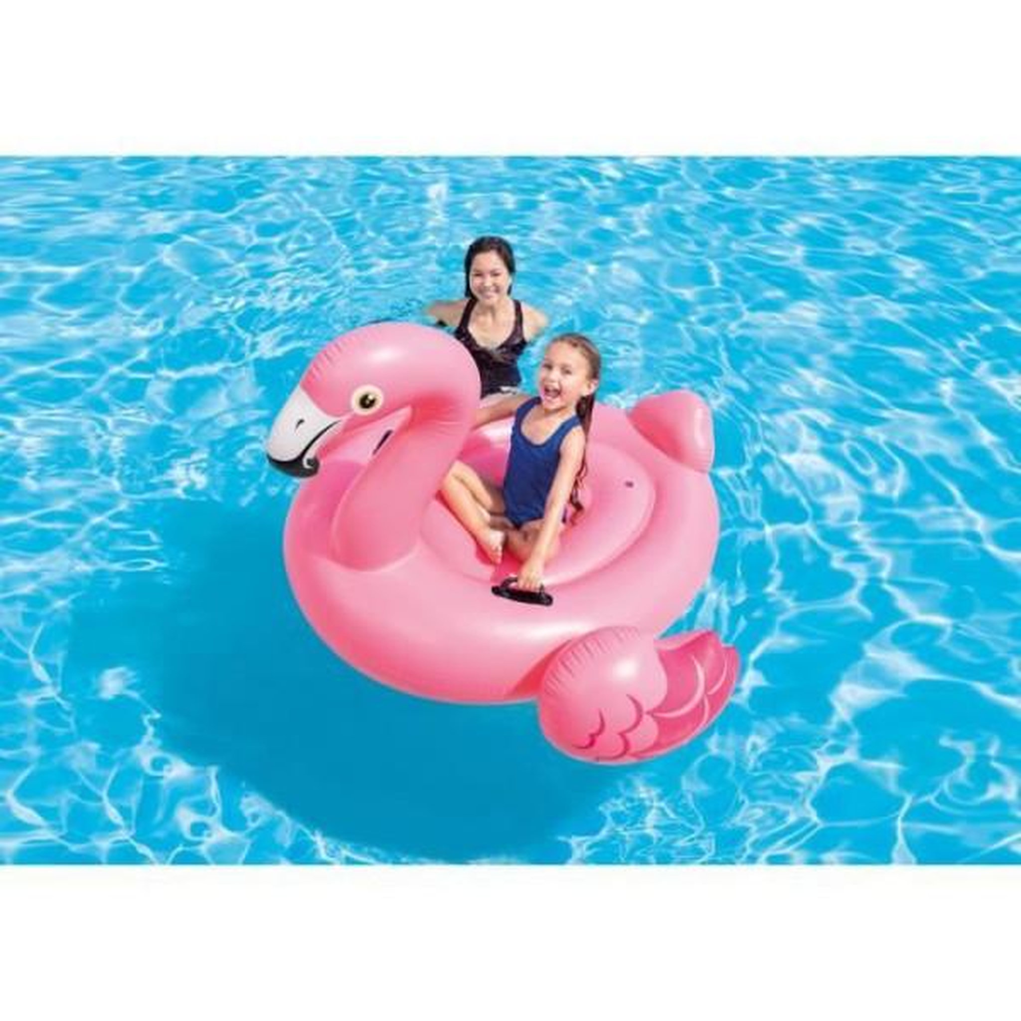 Voir la diapositive 3 : INTEX Bouée gonflable flamant rose - 142x137x97 cm