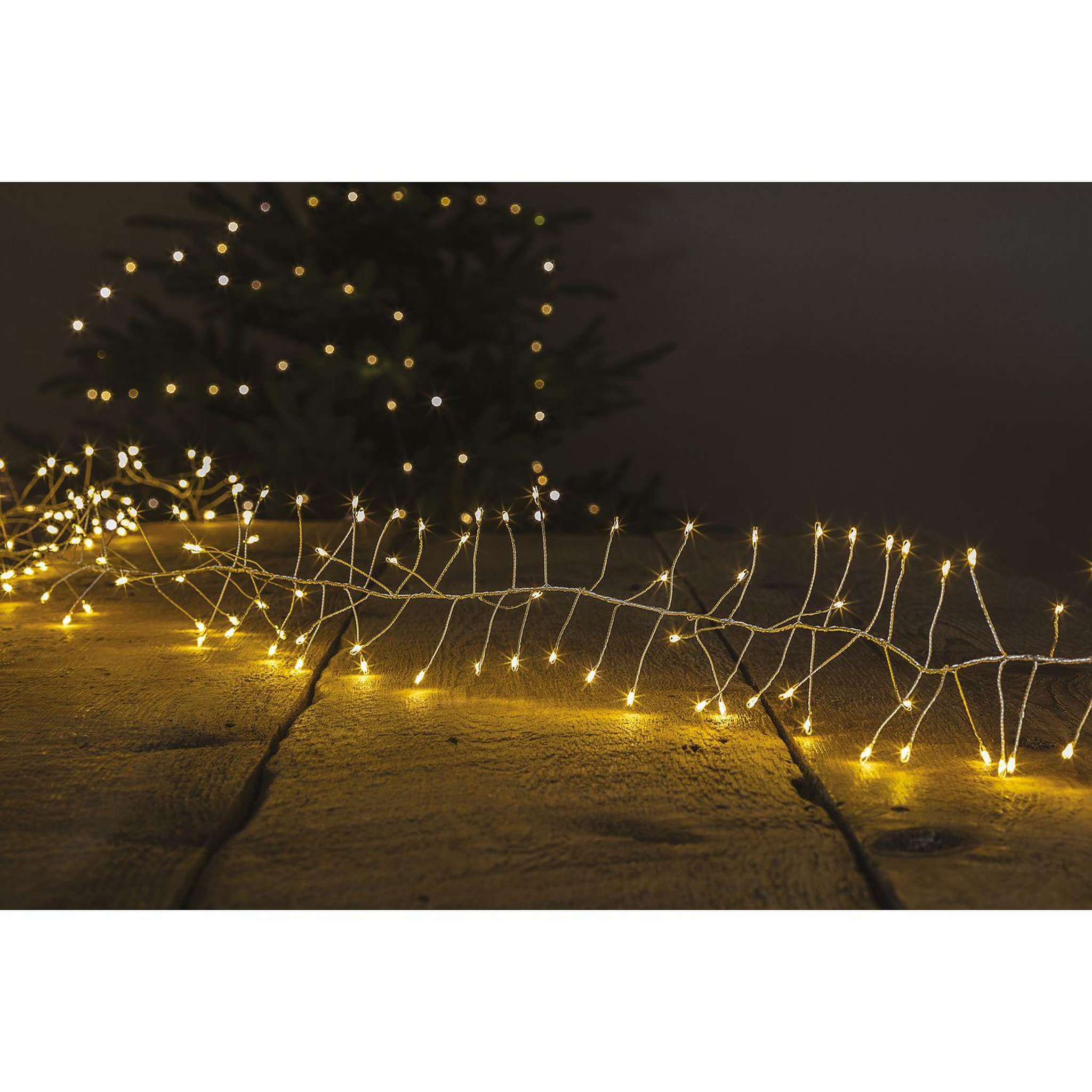 FEERIC LIGHT & CHRISTMAS Guirlande boa d'extérieur 5 mètres - 400 led - blanc