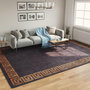 Voir la diapositive 1 : VIDAXL Tapis lavable noir et dore 400x300 cm antiderapant