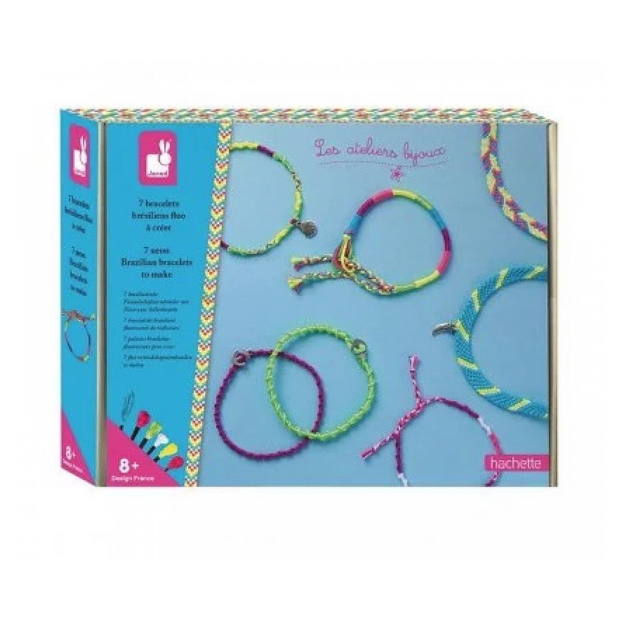 Juratoys-Janod 7 Bracelets Bresiliens Fluo a creer