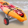 Voir la diapositive 2 : OUTSUNNY Chariot sit on top kayak chariot de transport pliable pour bateaux canoë ou kayak charge max. 70 Kg alu. mousse antidérapante