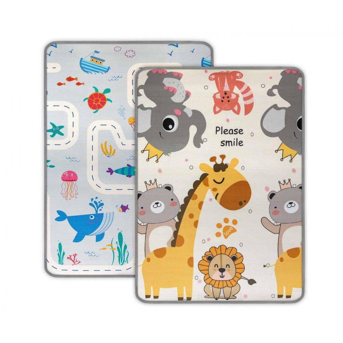 MILLY MALLY Tapis de Jeu en Mousse Kinder Mer et Afrique - Confort et Sécurité pour Bébé