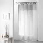 Paris Prix Rideau Voilage  Duo  140x240cm Blanc & Gris