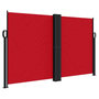Voir la diapositive 2 : VIDAXL Auvent lateral retractable rouge 140x600 cm