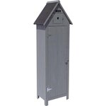 Habitat et Jardin Armoire de jardin  Cabanon  - 77 x 54.5 x 179 cm - Anthracite