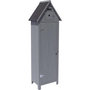Voir la diapositive 1 : Habitat et Jardin Armoire de jardin  Cabanon  - 77 x 54.5 x 179 cm - Anthracite