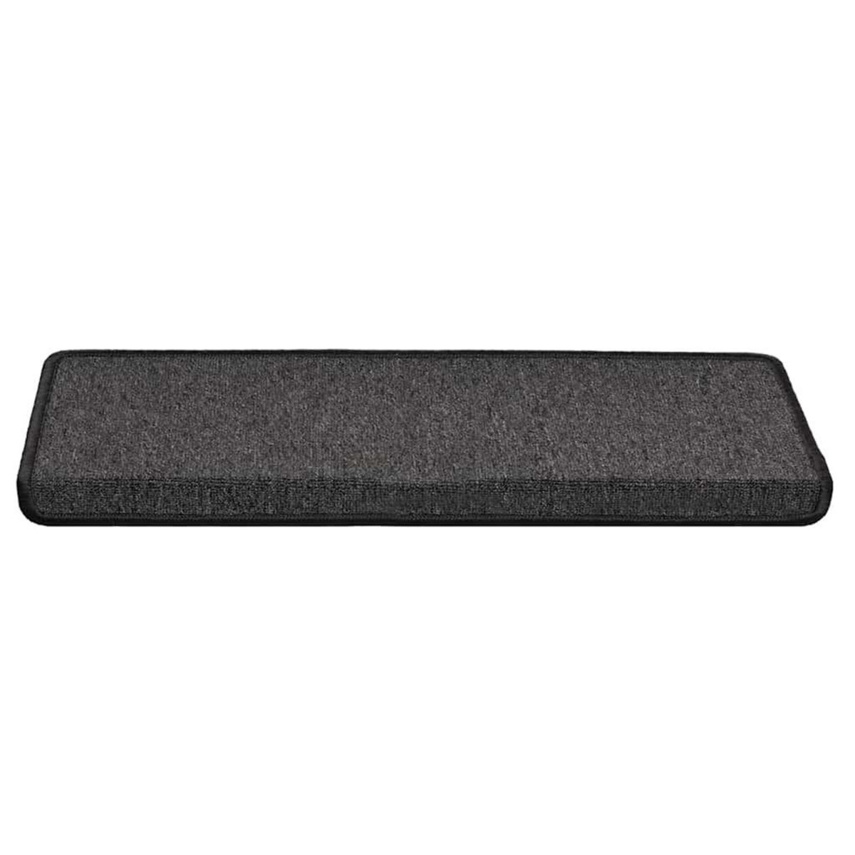 VIDAXL Tapis d'escalier 30 pcs 65x21x4 cm Anthracite