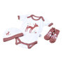 Voir la diapositive 1 : BEBE DOUCEUR Coffret de naissance avec body, bonnet et chaussettes