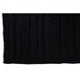 Voir la diapositive 3 : Paris Prix Plaid Uni Tricoté  Twist  130x180cm Noir