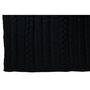 Voir la diapositive 3 : Paris Prix Plaid Uni Tricoté  Twist  130x180cm Noir