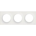 Schneider Electric Plaque Triple Odace Styl, Blanc