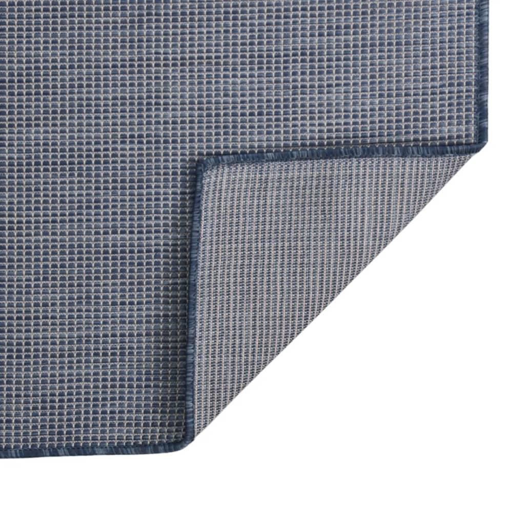 Voir la diapositive 2 : VIDAXL Tapis a tissage plat d'exterieur 120x170 cm Bleu
