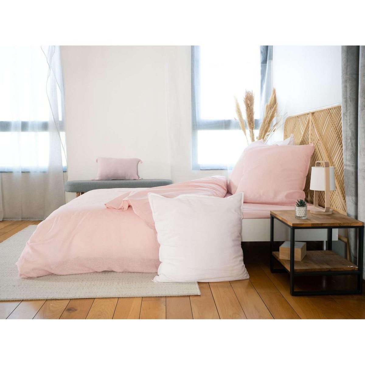 COTE DECO Parure de lit - Coton et Lin