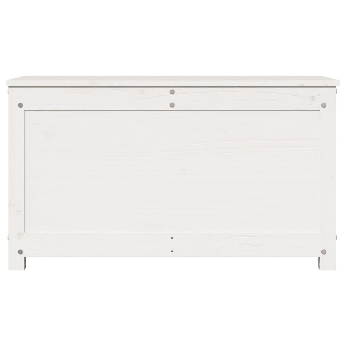 VIDAXL Boîte de rangement Blanc 80x40x45,5 cm Bois massif de pin