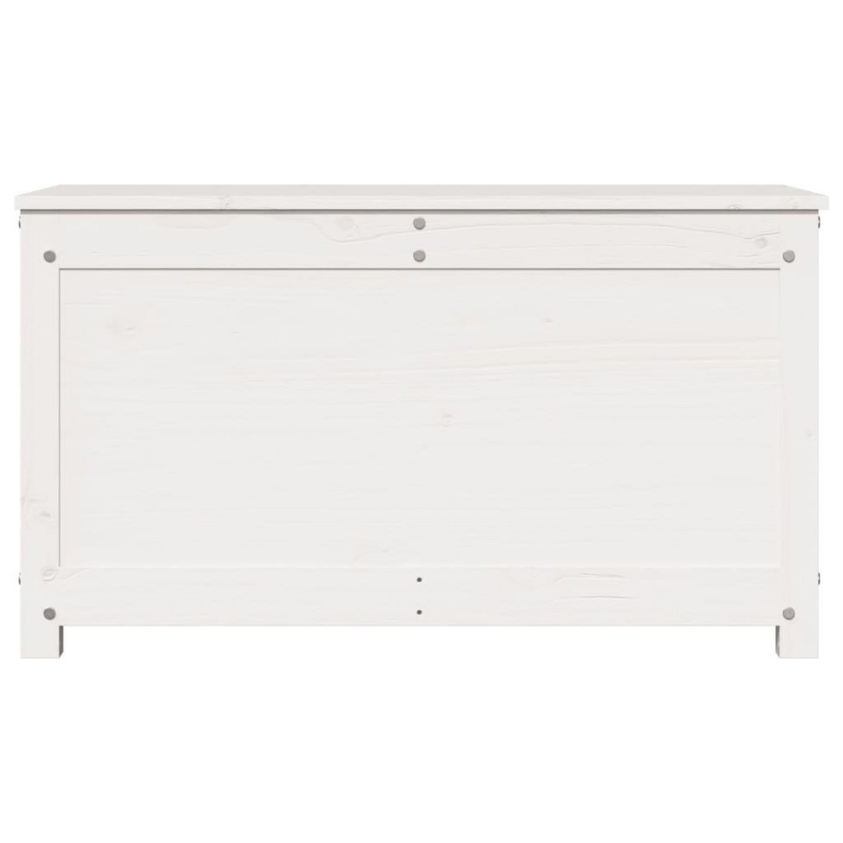 VIDAXL Boîte de rangement Blanc 80x40x45,5 cm Bois massif de pin
