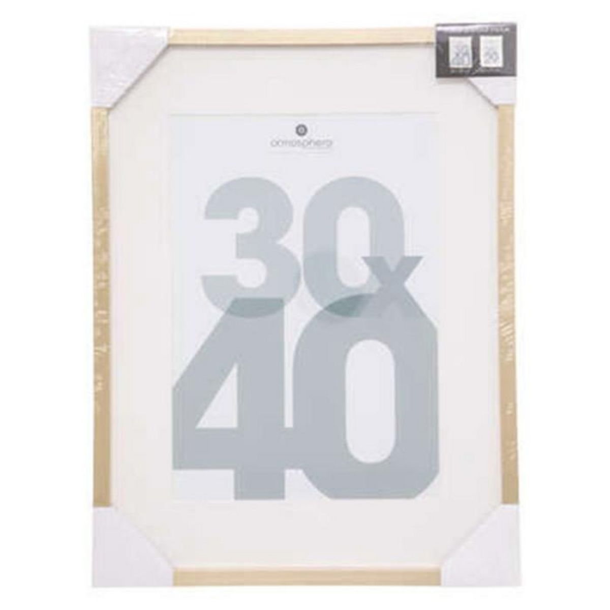 ATMOSPHERA Cadre Photo en Verre  Manu  30x40cm Or