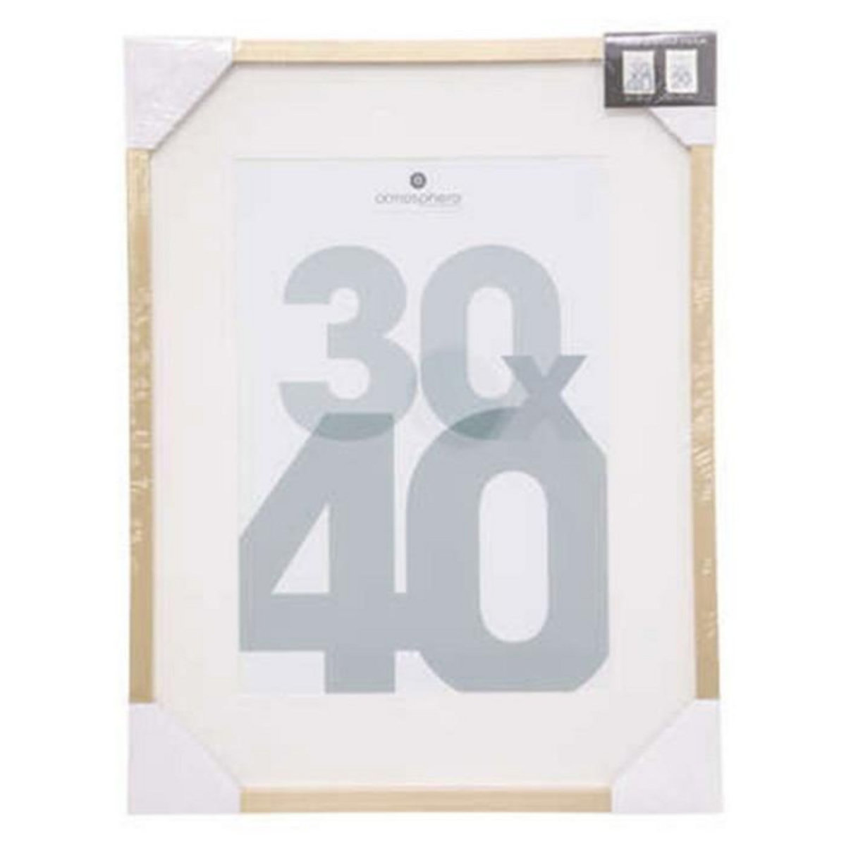 ATMOSPHERA Cadre Photo en Verre  Manu  30x40cm Or