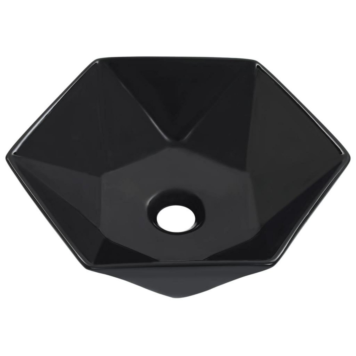 VIDAXL Lavabo 41x36,5x12 cm Ceramique Noir