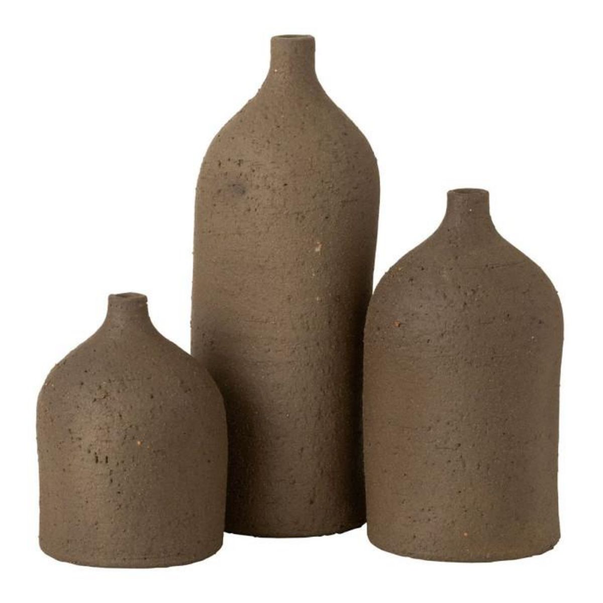 Paris Prix Vase Bouteille en Céramique  Enya  28cm Marron