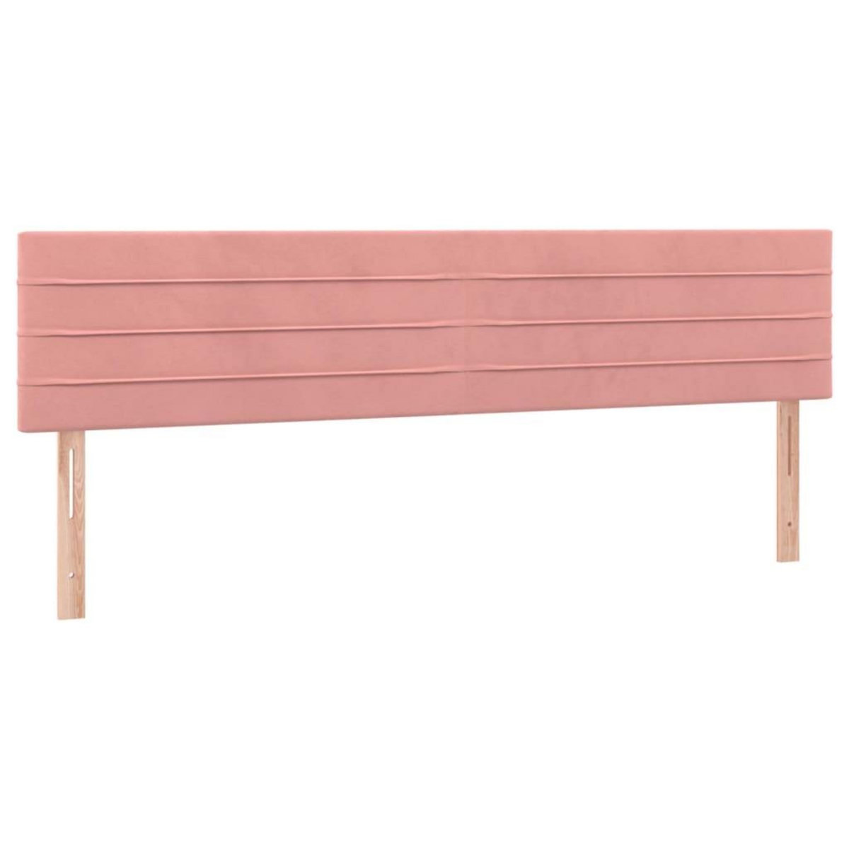 VIDAXL Tetes de lit 2 pcs Rose 80x5x78/88 cm Velours