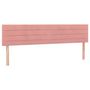 Voir la diapositive 2 : VIDAXL Tetes de lit 2 pcs Rose 80x5x78/88 cm Velours