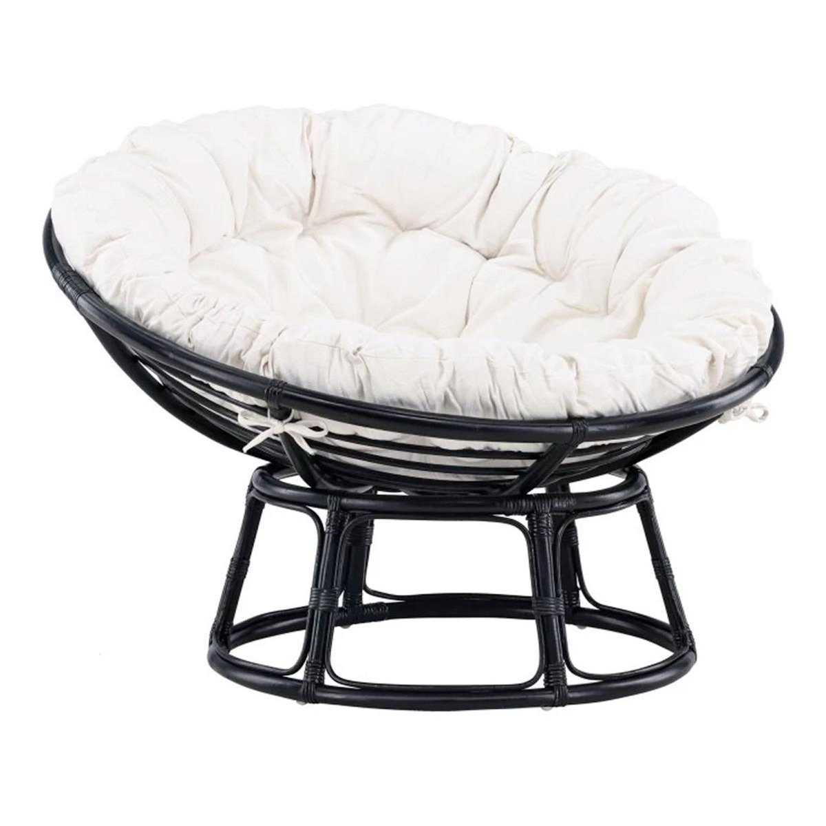 Paris Prix Fauteuil de Jardin Papasan  Bonnie  115cm Noir