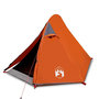 Voir la diapositive 2 : VIDAXL Tente de camping a dome 2 personnes gris et orange impermeable