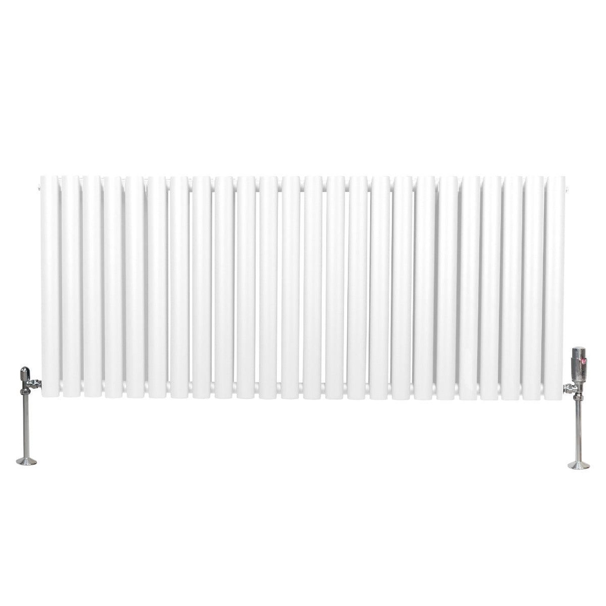 Voir la diapositive 2 : MONSTERSHOP Radiateur à colonnes ovales & robinet, 2 panneaux - 600 x 1440 mm