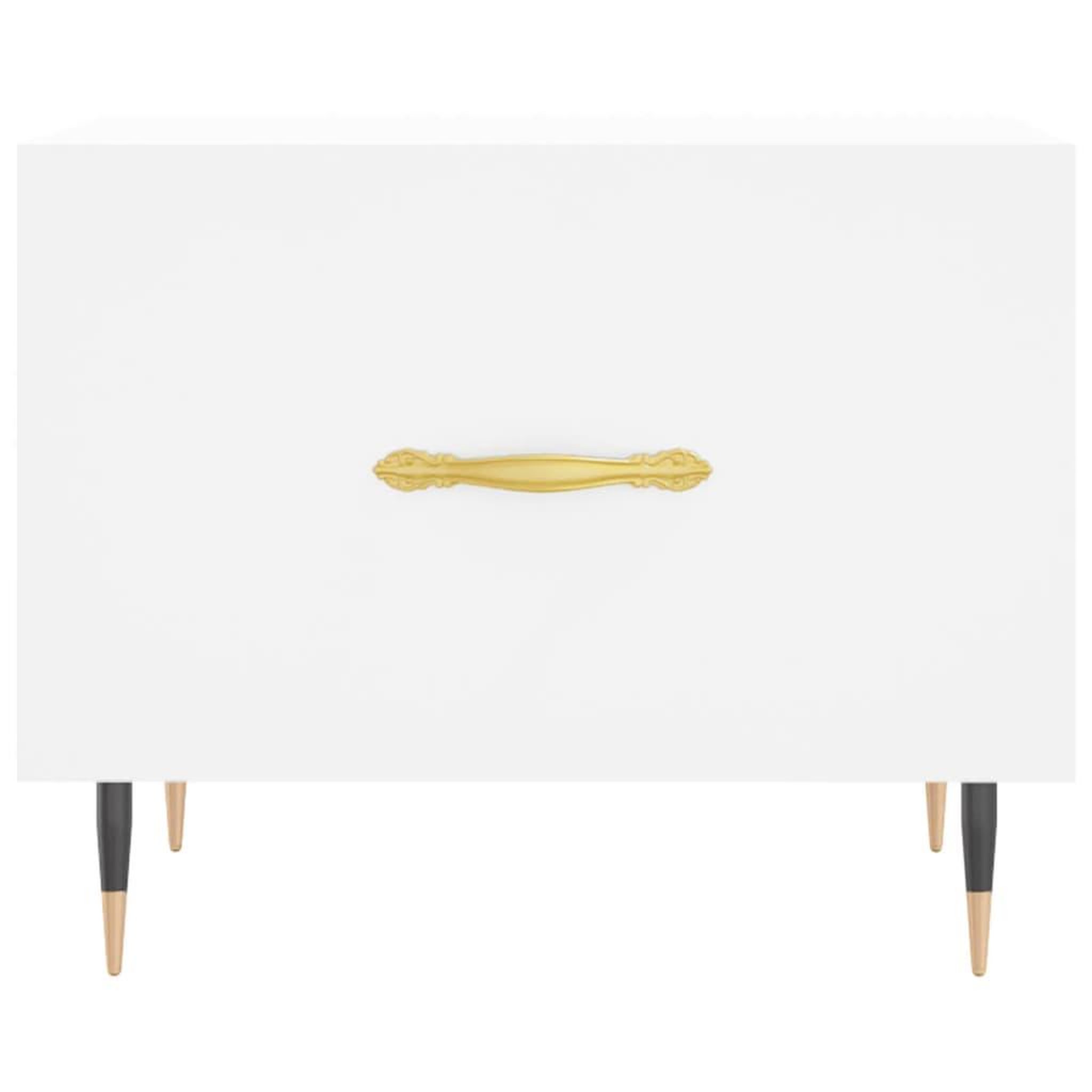 Voir la diapositive 5 : VIDAXL Table basse blanc 50x50x40 cm bois d'ingenierie