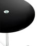 Voir la diapositive 2 : Paris Prix Table d'Appoint Design  Limana  50cm Noir & Chromé