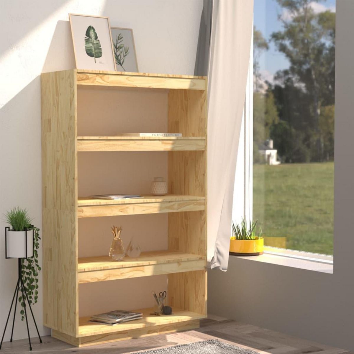 VIDAXL Bibliotheque/Separateur de piece 80x35x135cm bois de pin massif