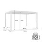 Voir la diapositive 4 : SWEEEK Pergola bioclimatique aluminium et acier lames orientables 4x3m Palace