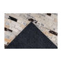 Voir la diapositive 3 : Paris Prix Tapis Fait Main en Cuir  Lavin VII  Noir & Multicolore