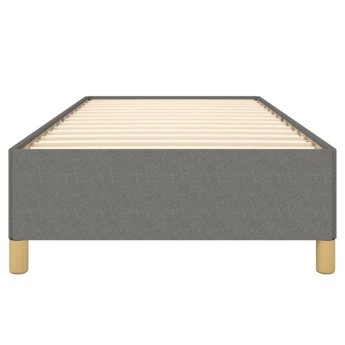 VIDAXL Cadre de lit sans matelas gris fonce 80x200 cm tissu