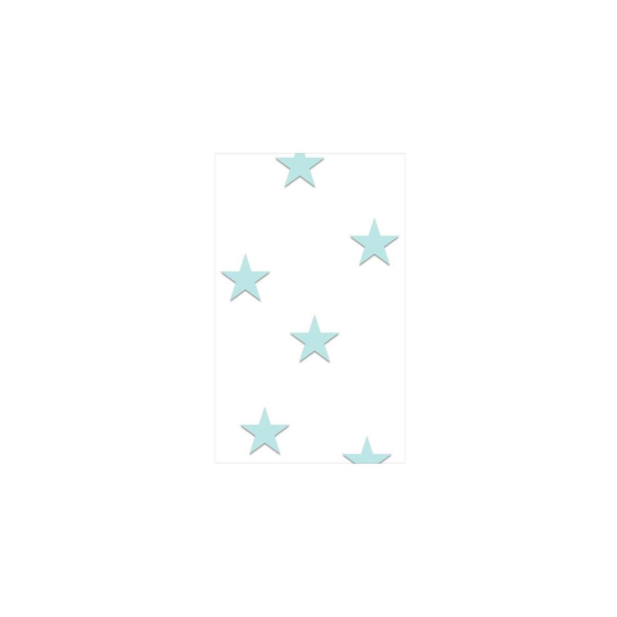 Voir la diapositive 2 : Paris Prix Papier peint  stars aquamarine  50x1000cm