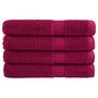 Voir la diapositive 1 : VIDAXL Serviettes de qualité supérieure SOLUND 4 pcs bordeaux 600 g m²
