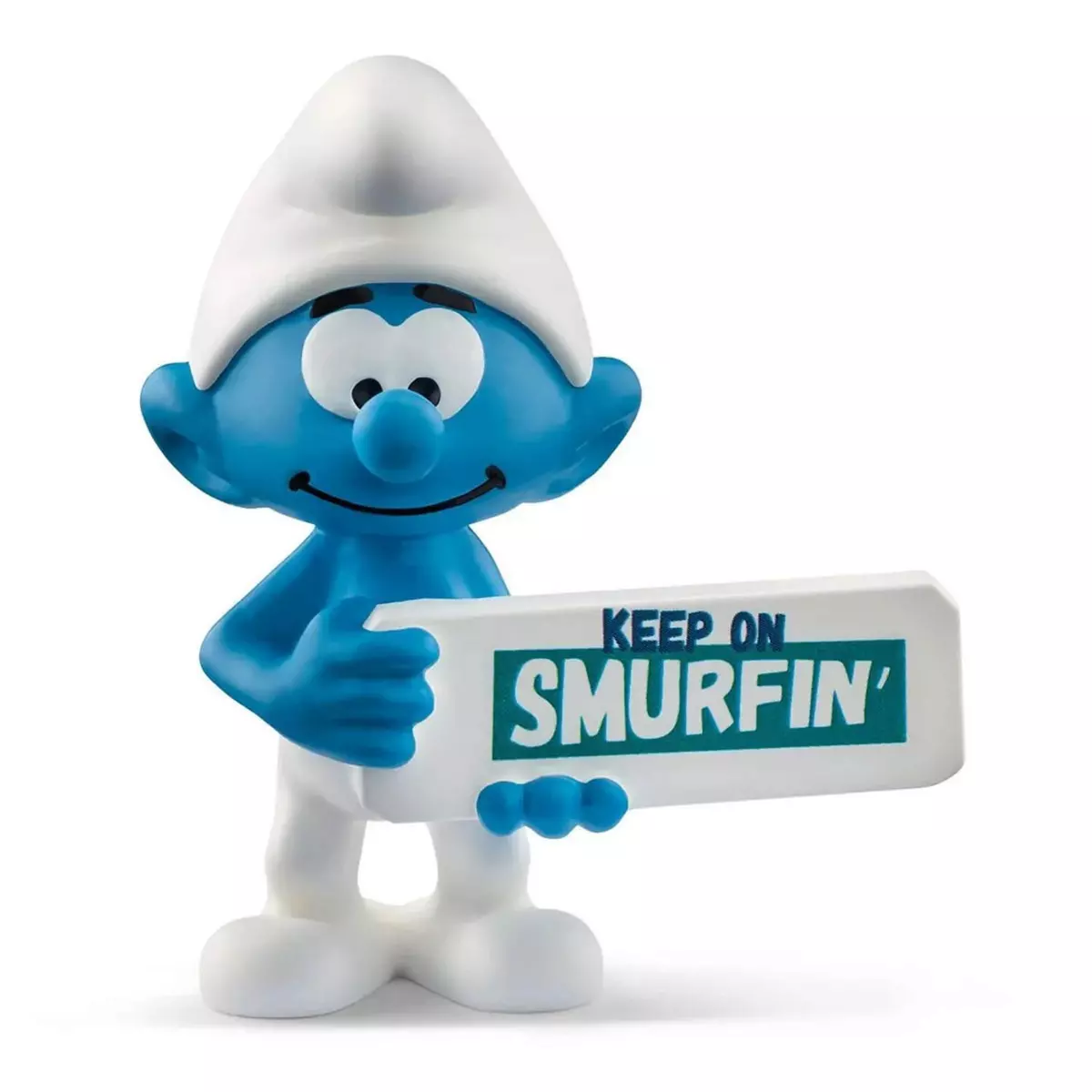 Schleich Figurine Schtroumpf et son panneau Smurfin'