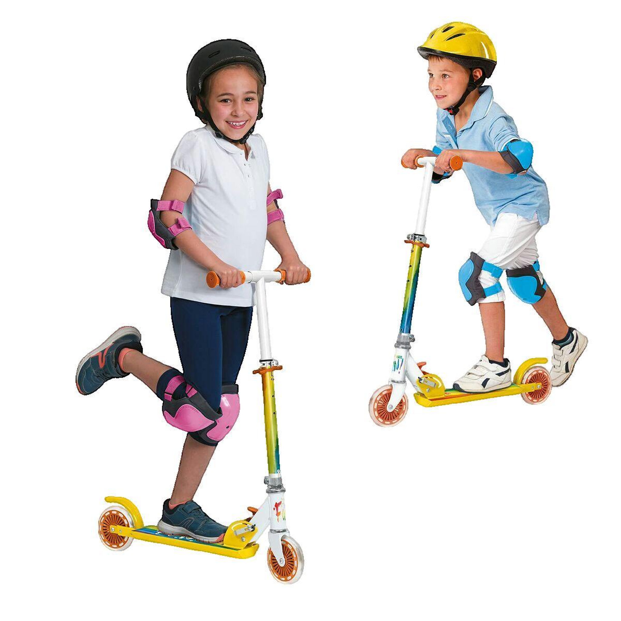 Voir la diapositive 2 : Mondo Trottinette Mondo Rainbow pliable pour enfant arc-en-ciel
