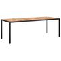 Voir la diapositive 2 : VIDAXL Table de jardin Noir 250x100x75 cm Resine tressee