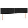 Voir la diapositive 2 : VIDAXL Tete de lit avec oreilles Noir 163x16x78/88 cm Velours